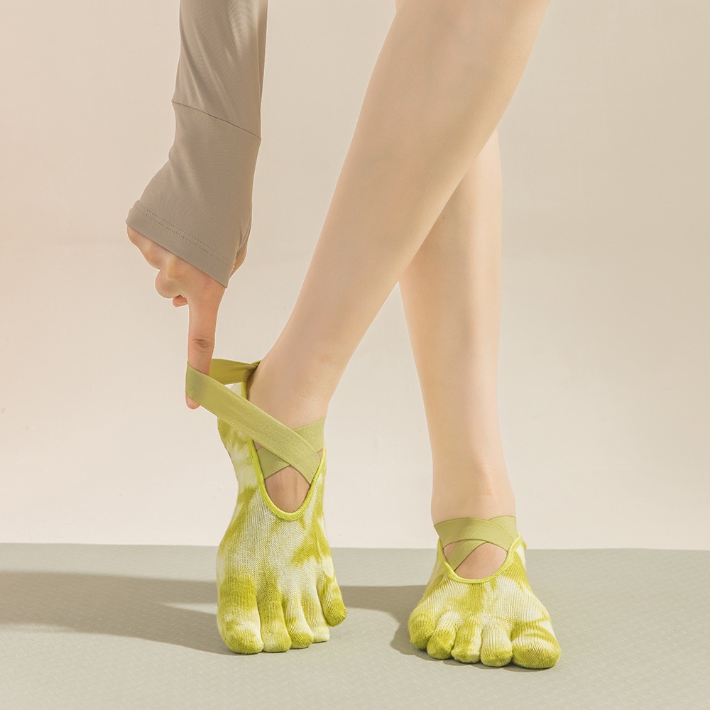 Toe Sock Split - جوارب نسائية بخمسة أصابع ملونة بتقنية