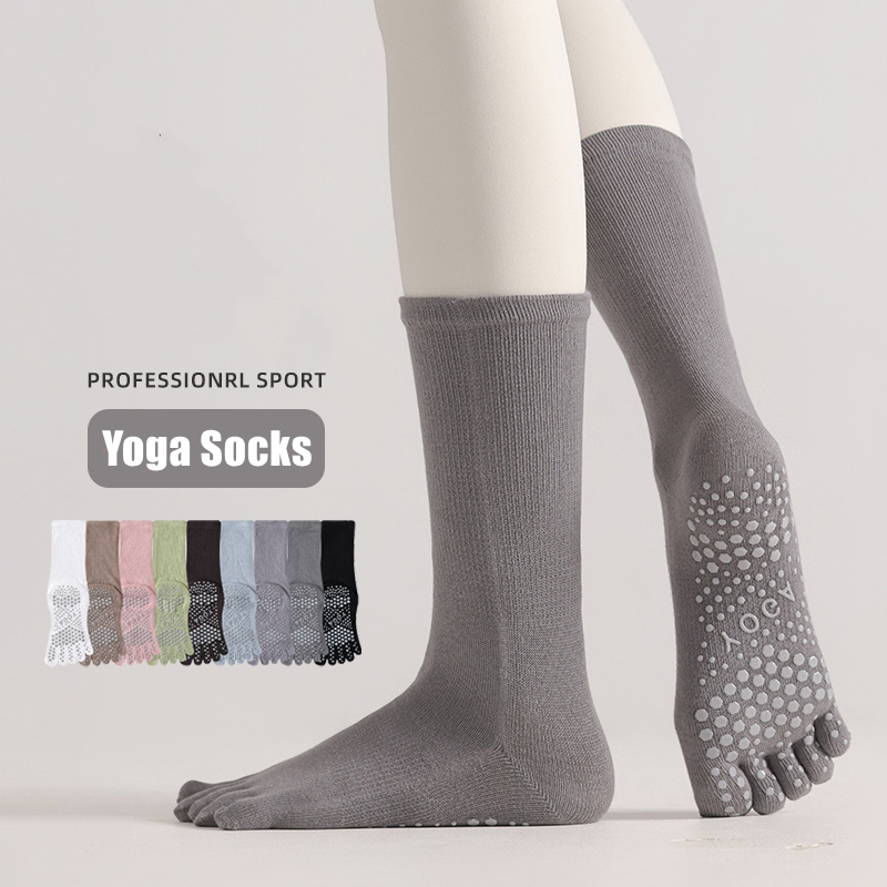 Toe Sock Split - 1 Pairs امرأة اليوغا الجوارب لون