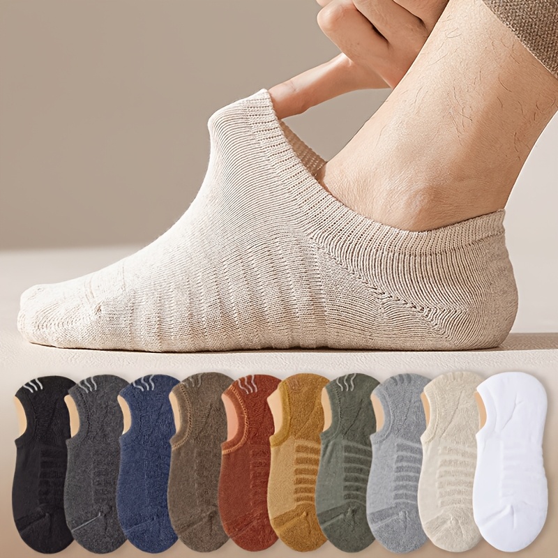 Invisibility Sock Loafer - 10 أزواج من الجوارب الرجالية الصيفية