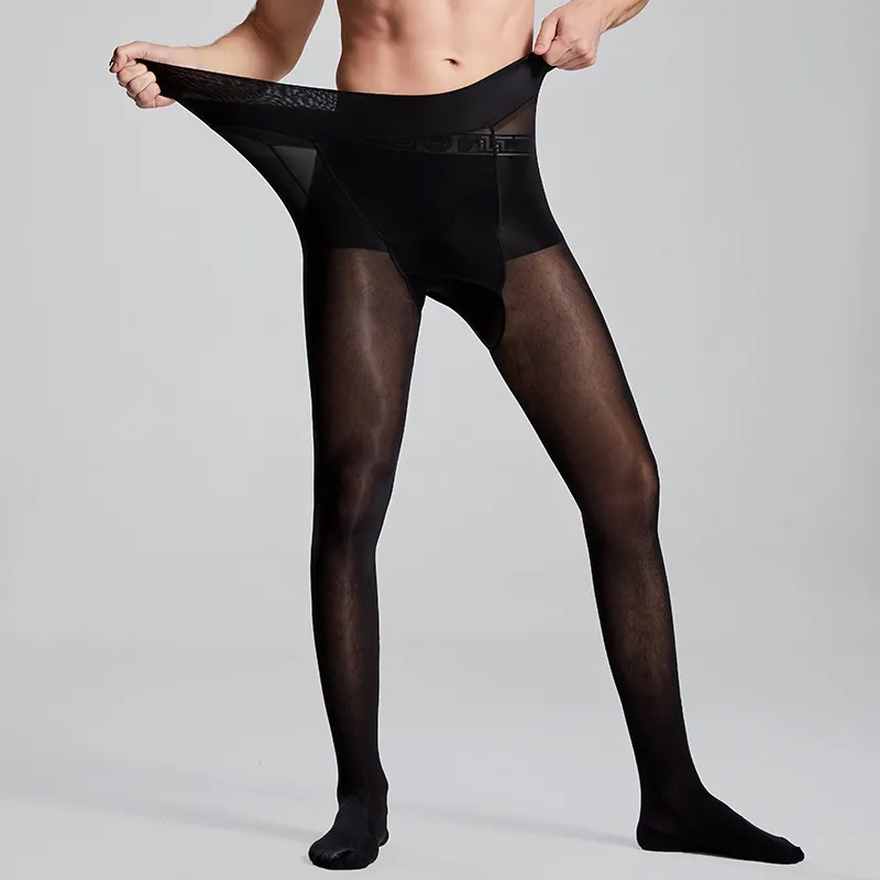 Tights Pantyhose Sheer - حجم كبير الرجال مثير شير الأسود