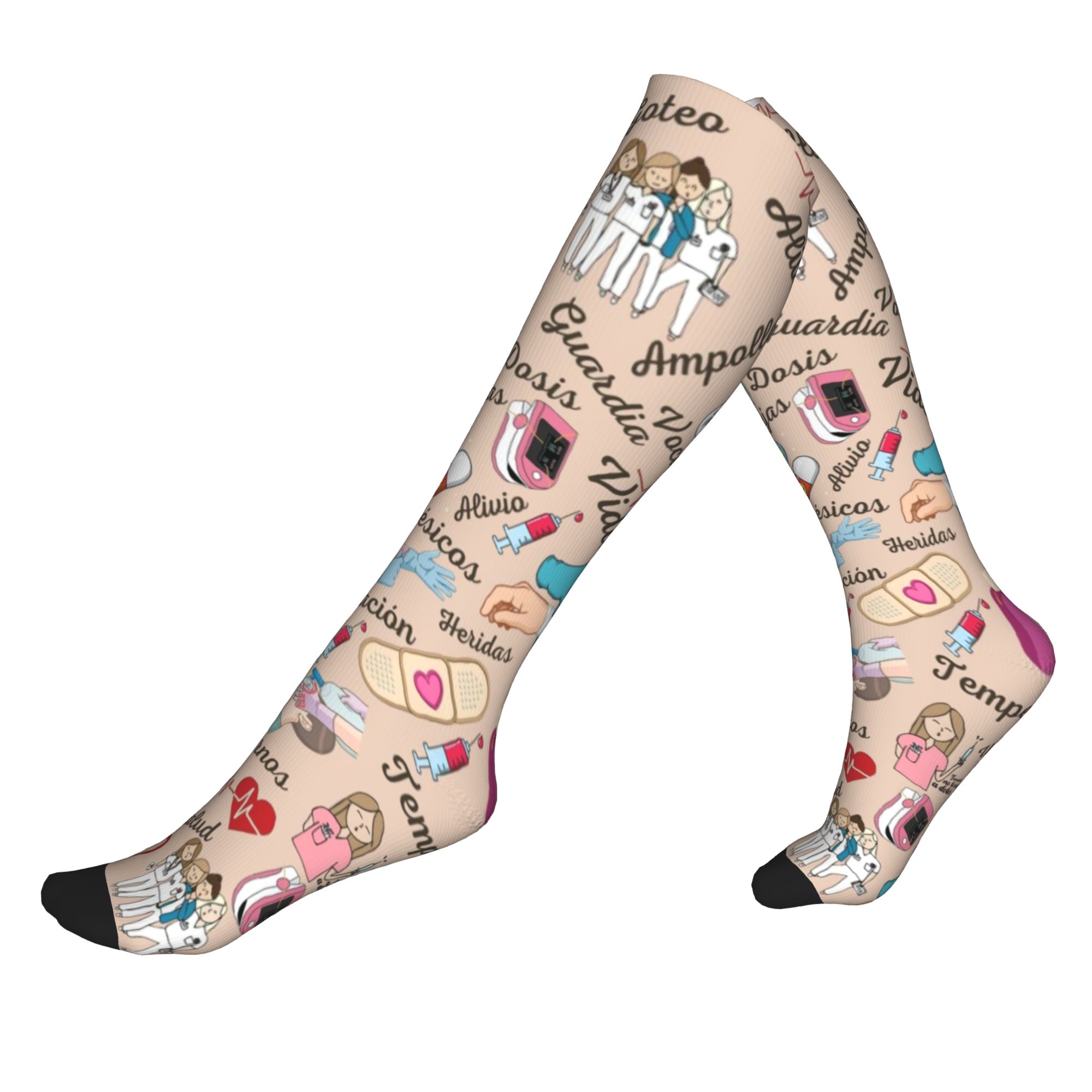 Compression Sock Medical - جوارب ضغط رياضية للرجال والنساء بتصميم