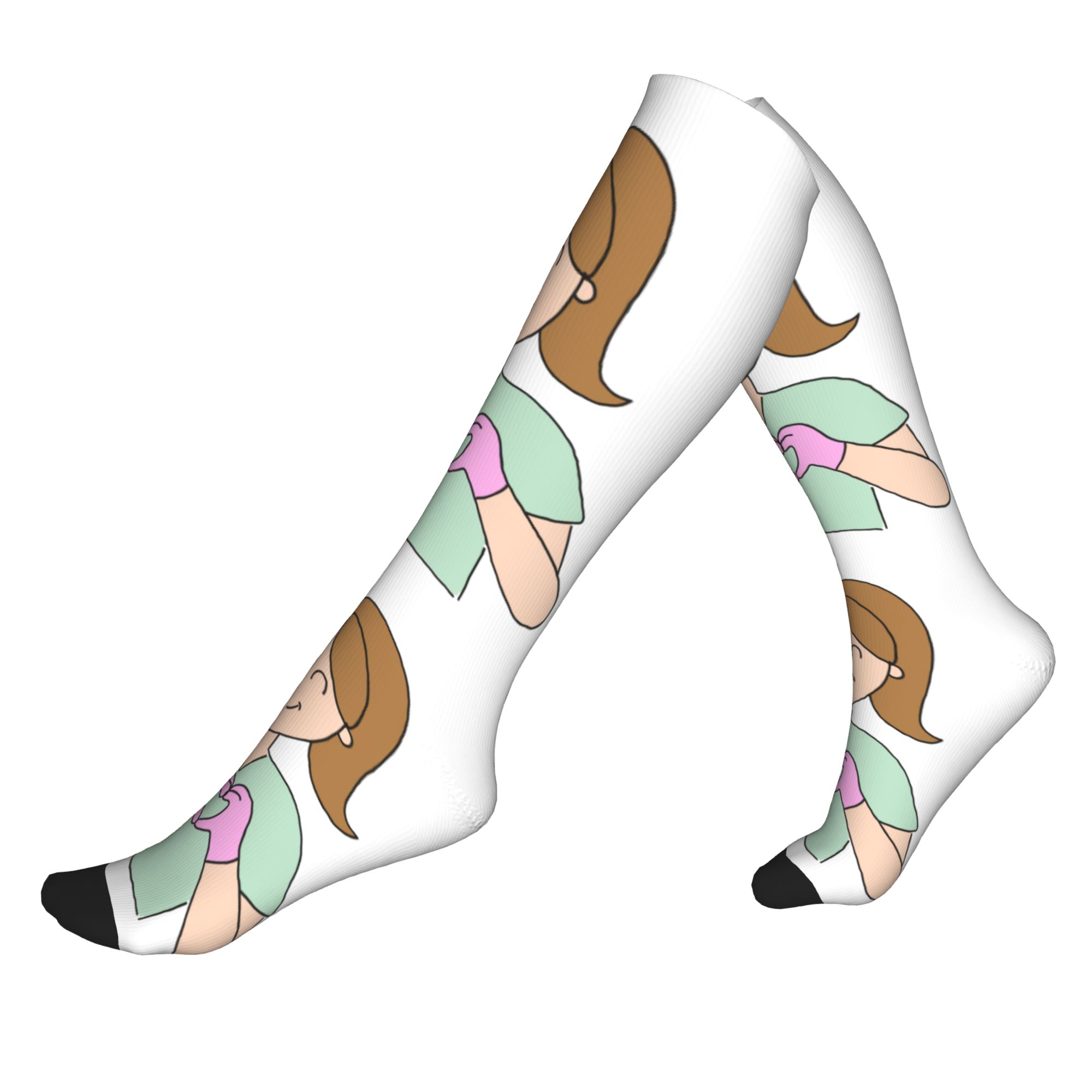 Compression Sock Medical - جوارب هاراجوكو دكتور نيرس الطبية المطبوعة