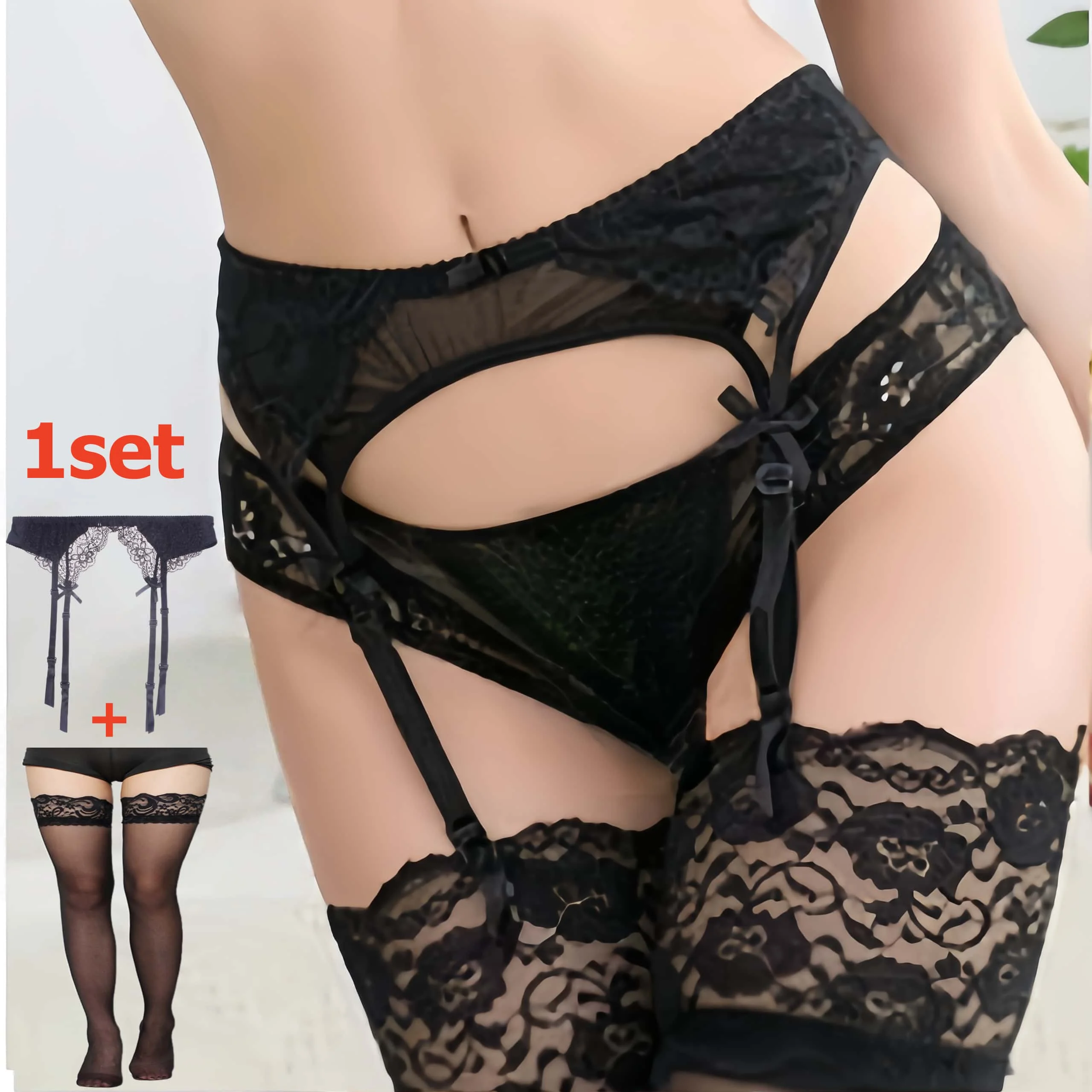 Tights Pantyhose Sheer - قطعتان من جوارب نسائية شبكية شفافة