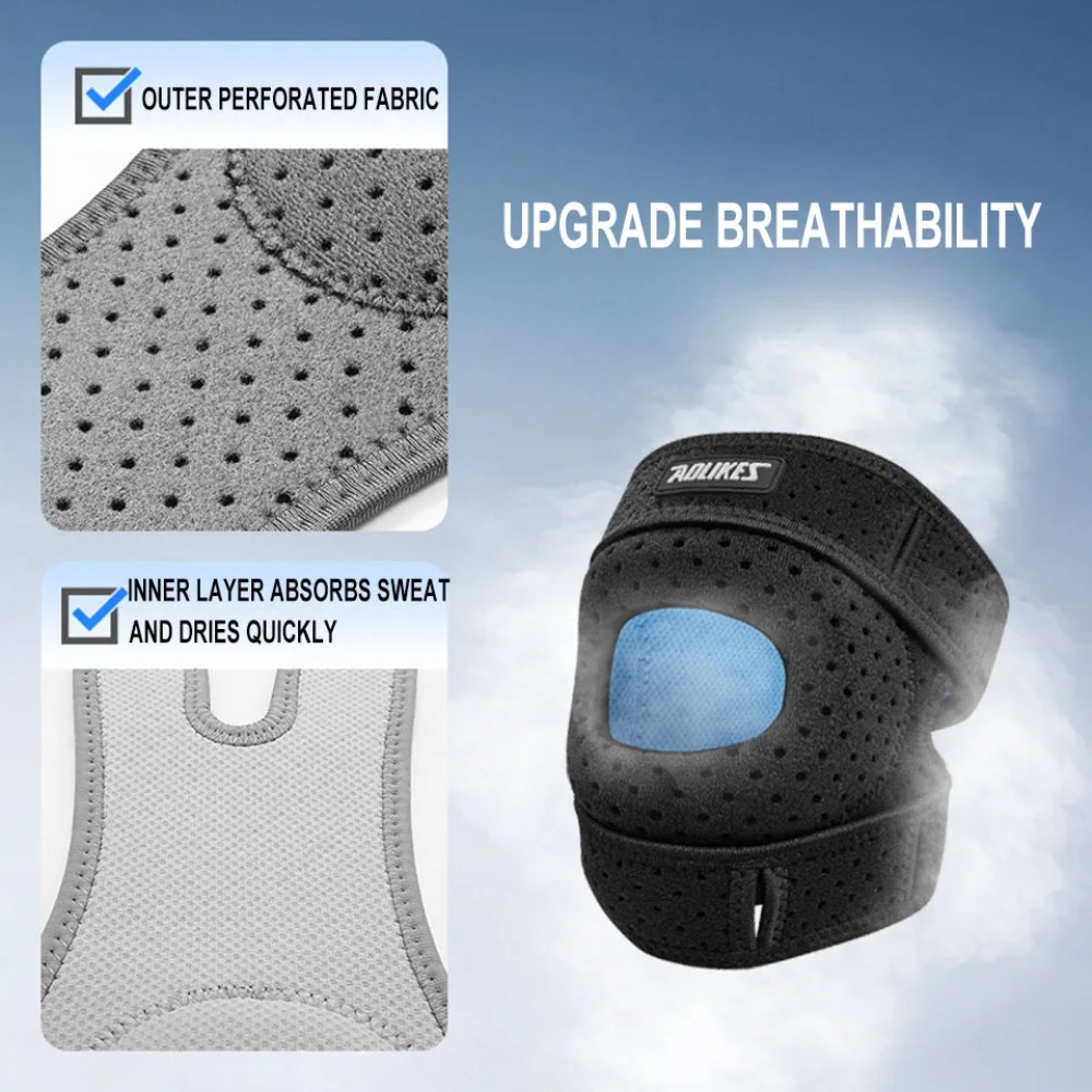 جديد 1 قطعة دعامة الركبة الرضف - مراجعة Compression Sleeve Calf وسعره