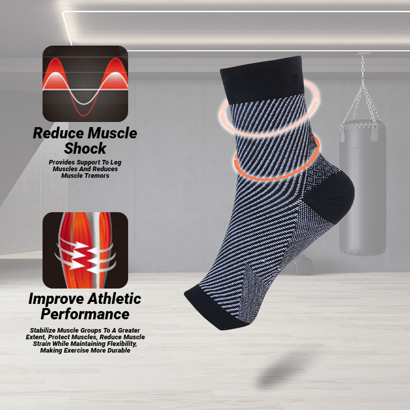 دعامة الكاحل الرياضية الضاغطة، - مراجعة Ankle Brace Sock وسعره