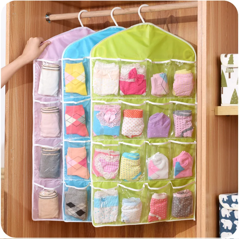 حار 16 جيوب خزانة جيوب واضح حق - مراجعة Sock Organizer Tray وسعره