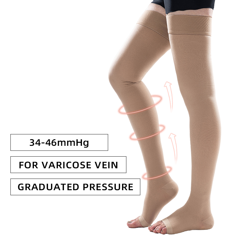 1 زوج الفخذ العليا المفتوحة تو - مراجعة Compression Sock Medical وسعره