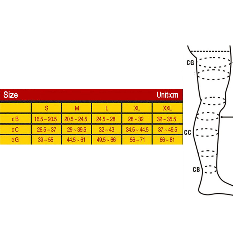 S-XL جوارب ضغط تمتد المفتوحة ت - مراجعة Compression Sleeve Calf وسعره