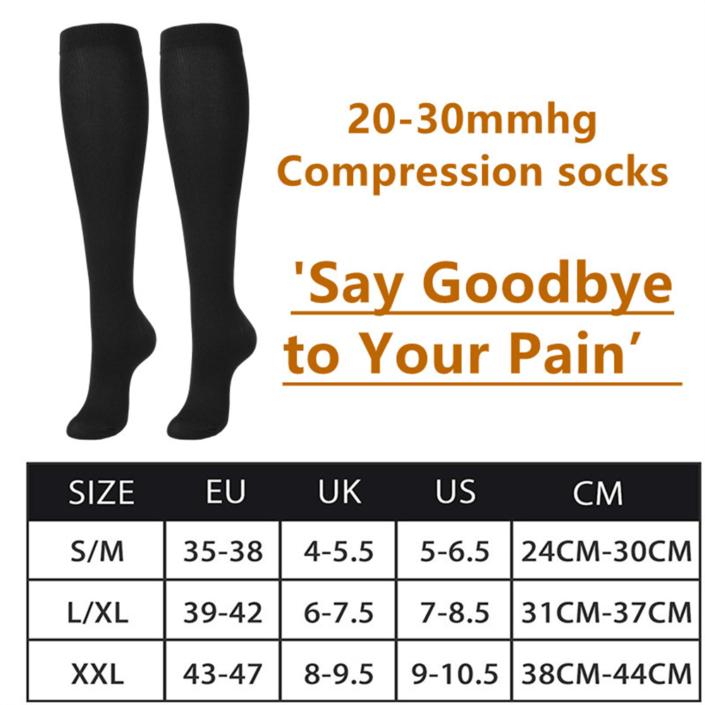7 أزواج من الجوارب الضاغطة للن - مراجعة Compression Sock Medical وسعره