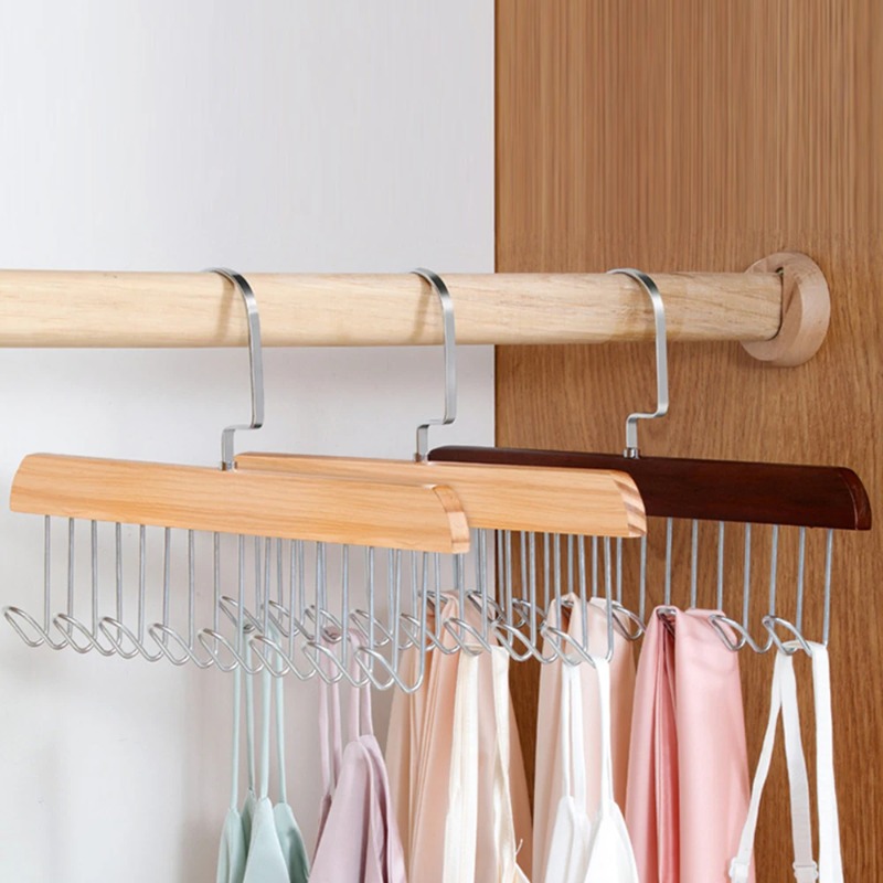 الخشب الصلب ثمانية هوك شماعات  - مراجعة Sock Organizer Tray وسعره