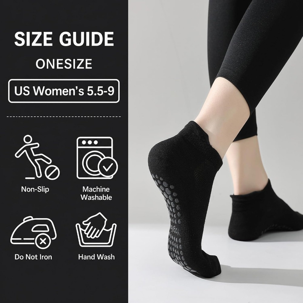 جوارب مانعة للانزلاق للنساء: م - مراجعة Grip Sock Yoga وسعره