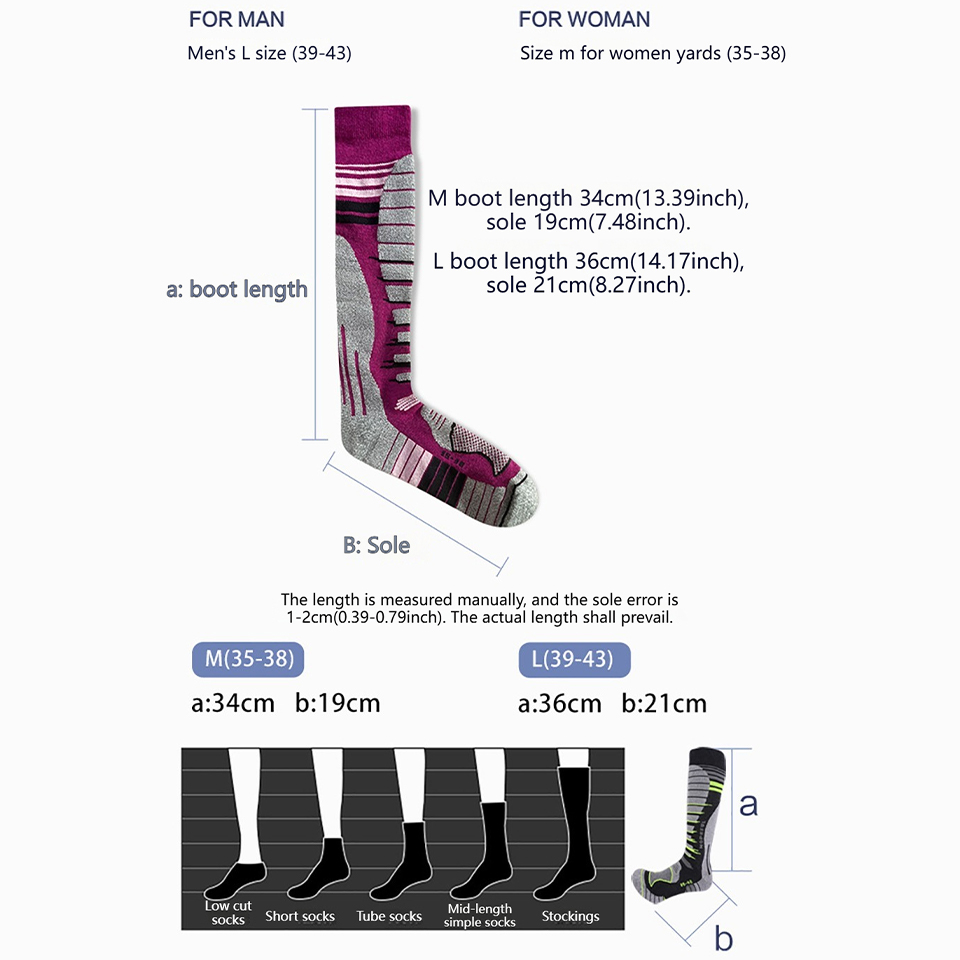 جوارب GTUBIKE Merino للتزلج من - مراجعة Thermal Sock Winter وسعره