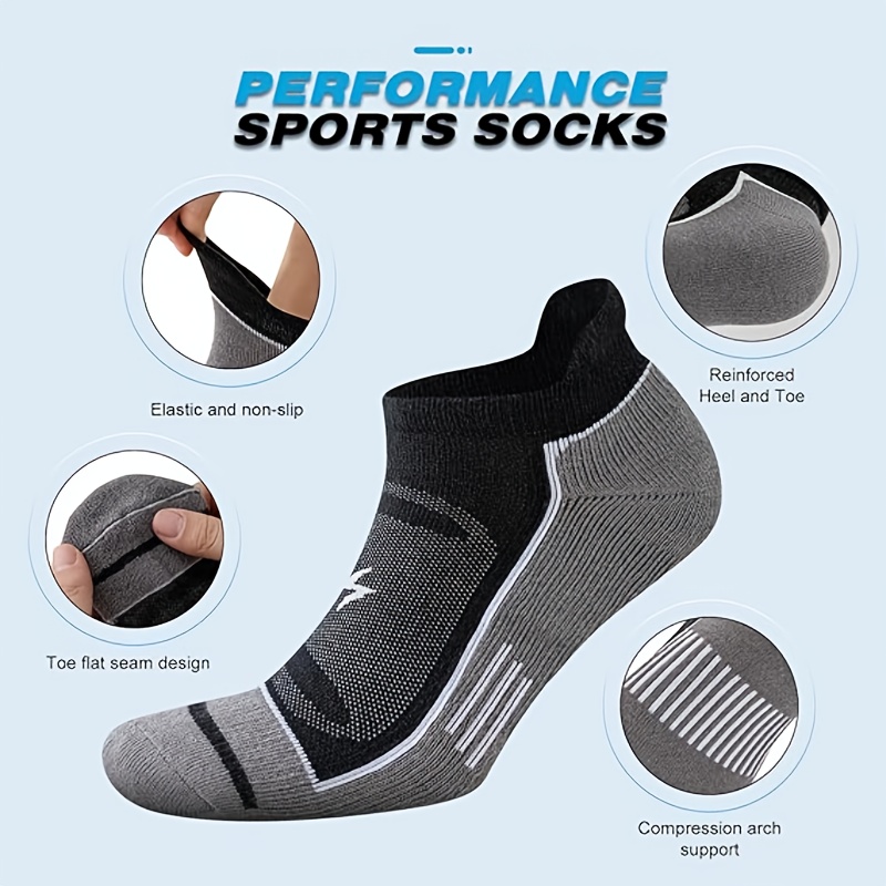6 أزواج من الجوارب الرياضية لل - مراجعة Athletic Sock Cushion وسعره