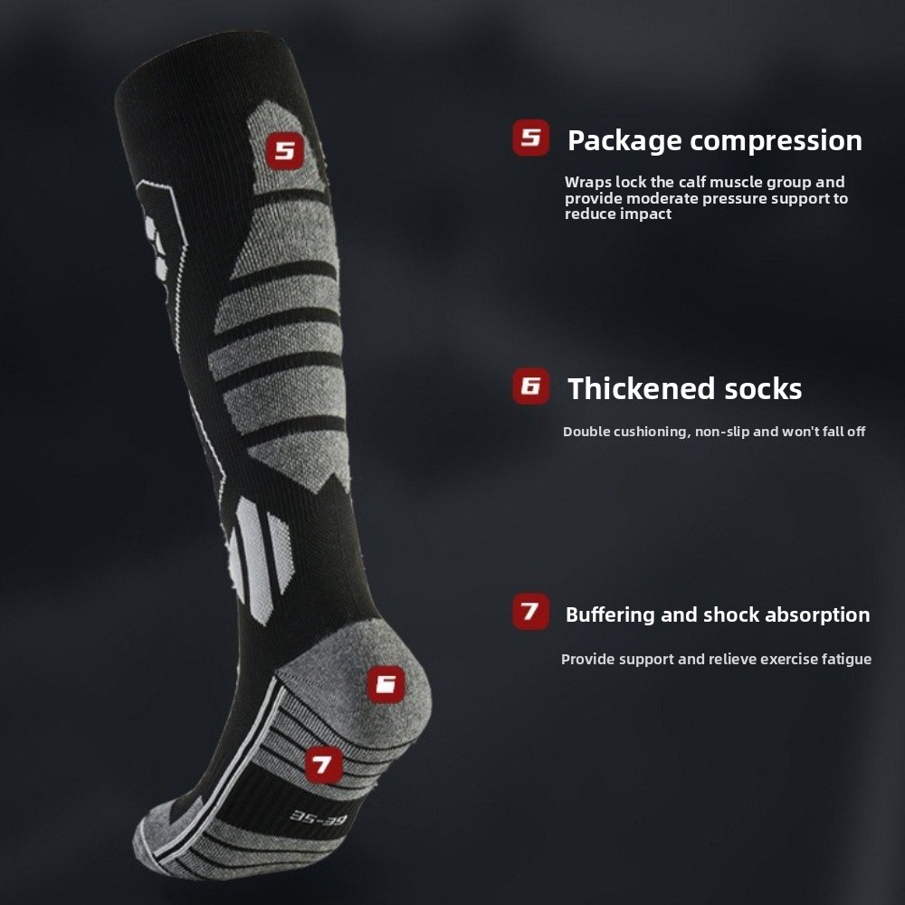 جوارب تزلج جديدة سميكة ومضادة  - مراجعة Thermal Sock Winter وسعره