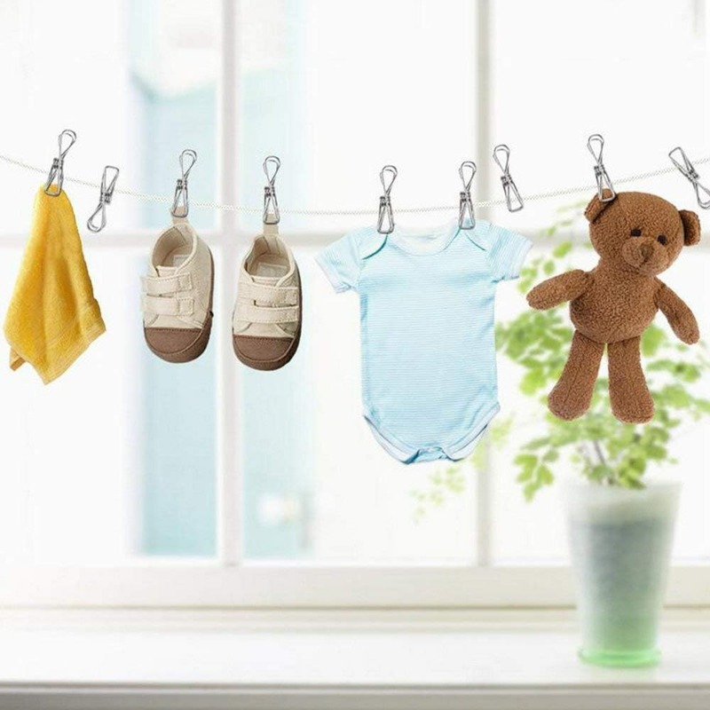 10/50 قطعة مشابك ستانلس ستيل م - مراجعة Sock Organizer Tray وسعره