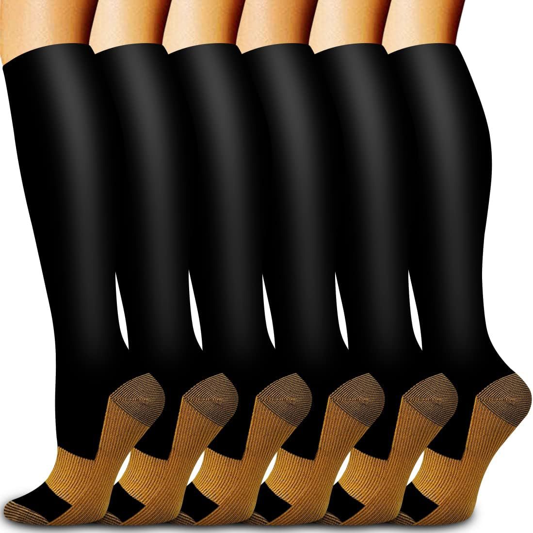 6 أزواج من الجوارب الضاغطة الن - مراجعة Compression Sock Medical وسعره