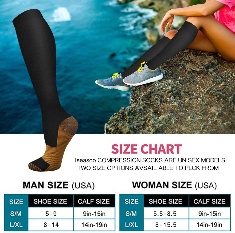 6 أزواج من الجوارب الضاغطة الن - مراجعة Compression Sock Medical وسعره