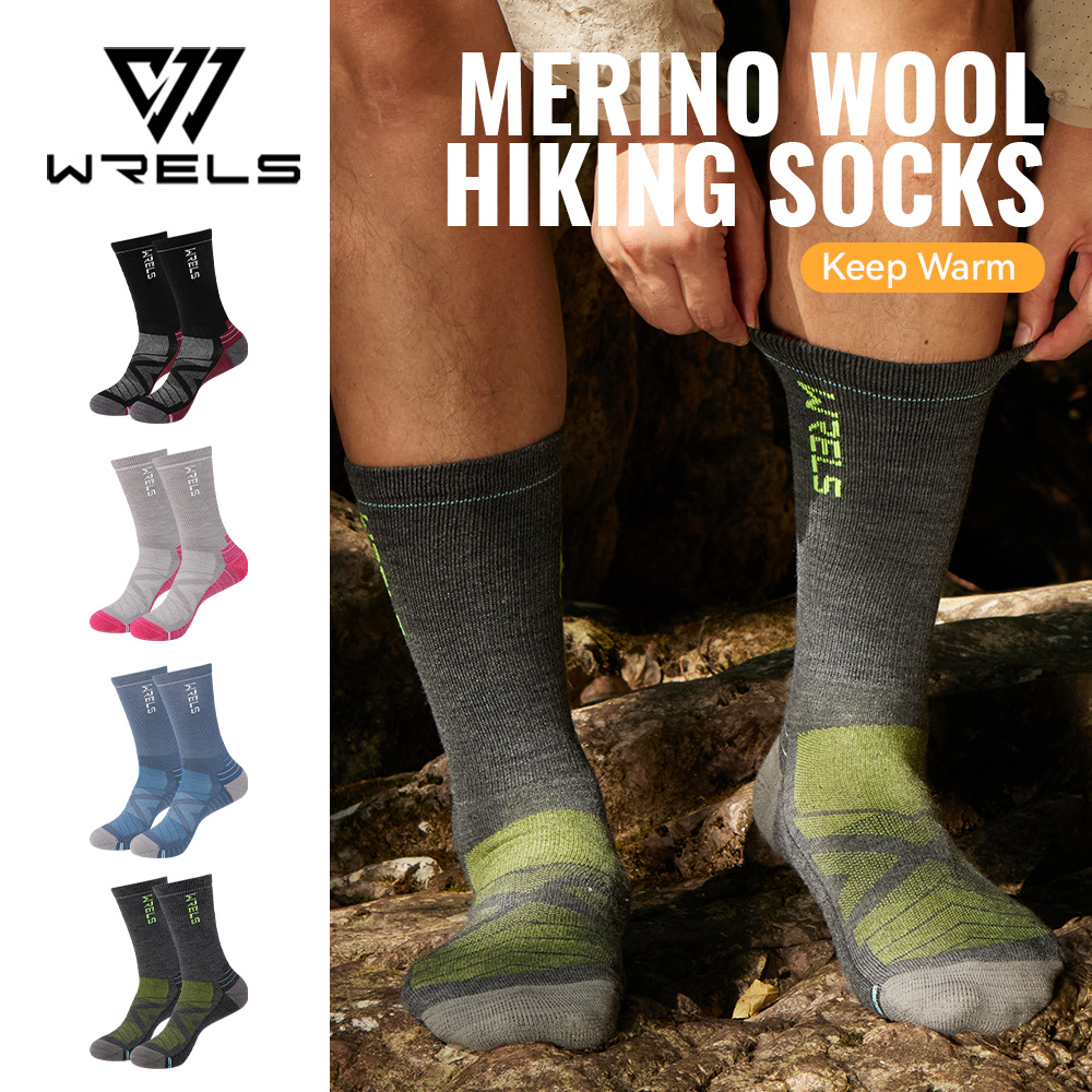 WRELS 1/2/3 ميرينو جوارب من ال - مراجعة Wool Hiking Sock وسعره