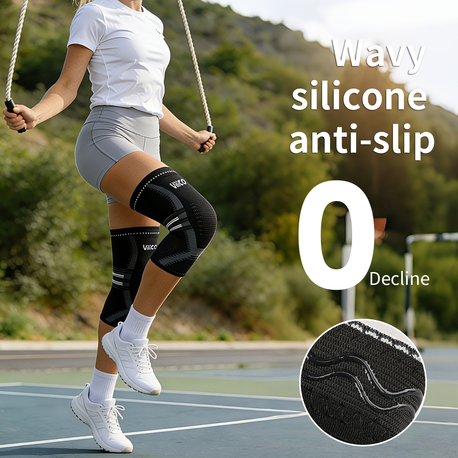 دعامة ركبة للنساء والرجال - غط - مراجعة Compression Sleeve Calf وسعره