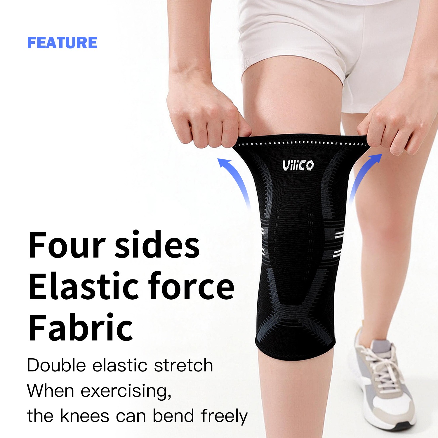 دعامة ركبة للنساء والرجال - غط - مراجعة Compression Sleeve Calf وسعره