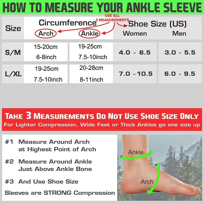 1 زوج الرياضة الكاحل دعم هدفين - مراجعة Ankle Brace Sock وسعره