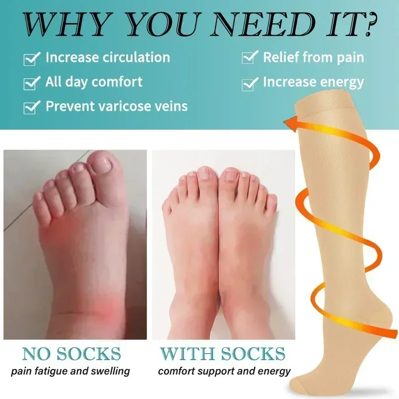 زوج واحد من جوارب الضغط للنساء - مراجعة Compression Sleeve Calf وسعره